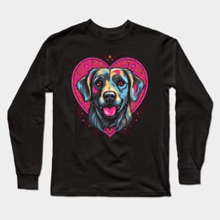 Labrador Retriever Valentine Day Long Sleeve T-Shirt